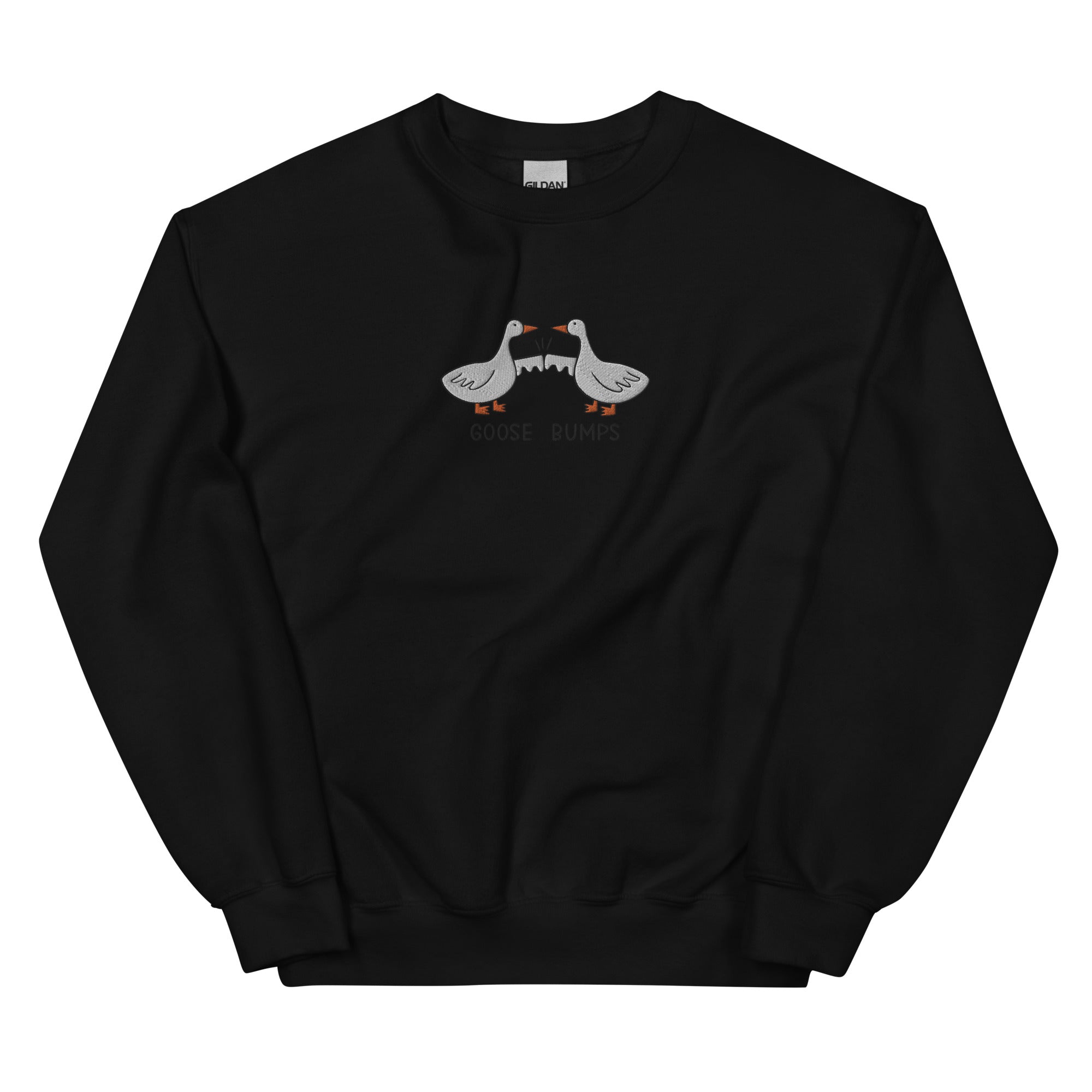 Embroidered Goose Bumps Sweatshirt, Silly Goose Embroidered Sweater, Goose Fist Bump Sweatshirt Crewneck Pullover, Funny Goose Bump Pun Gift