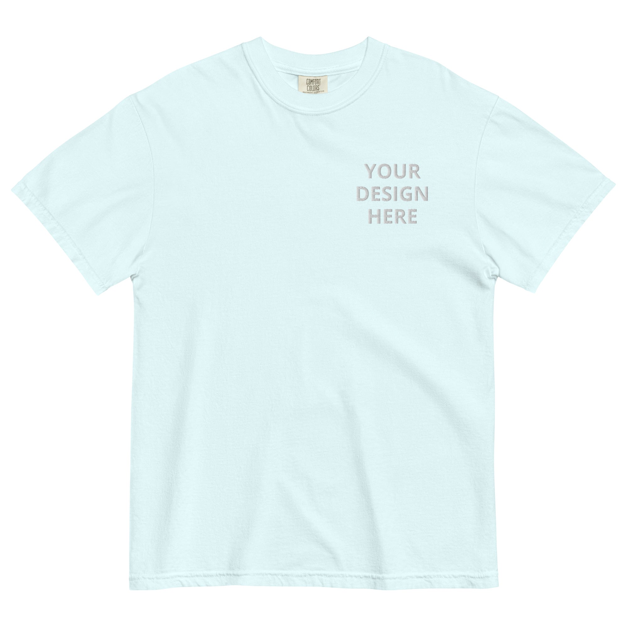 CUSTOM EMBROIDERED COMFORT COLORS T-SHIRT