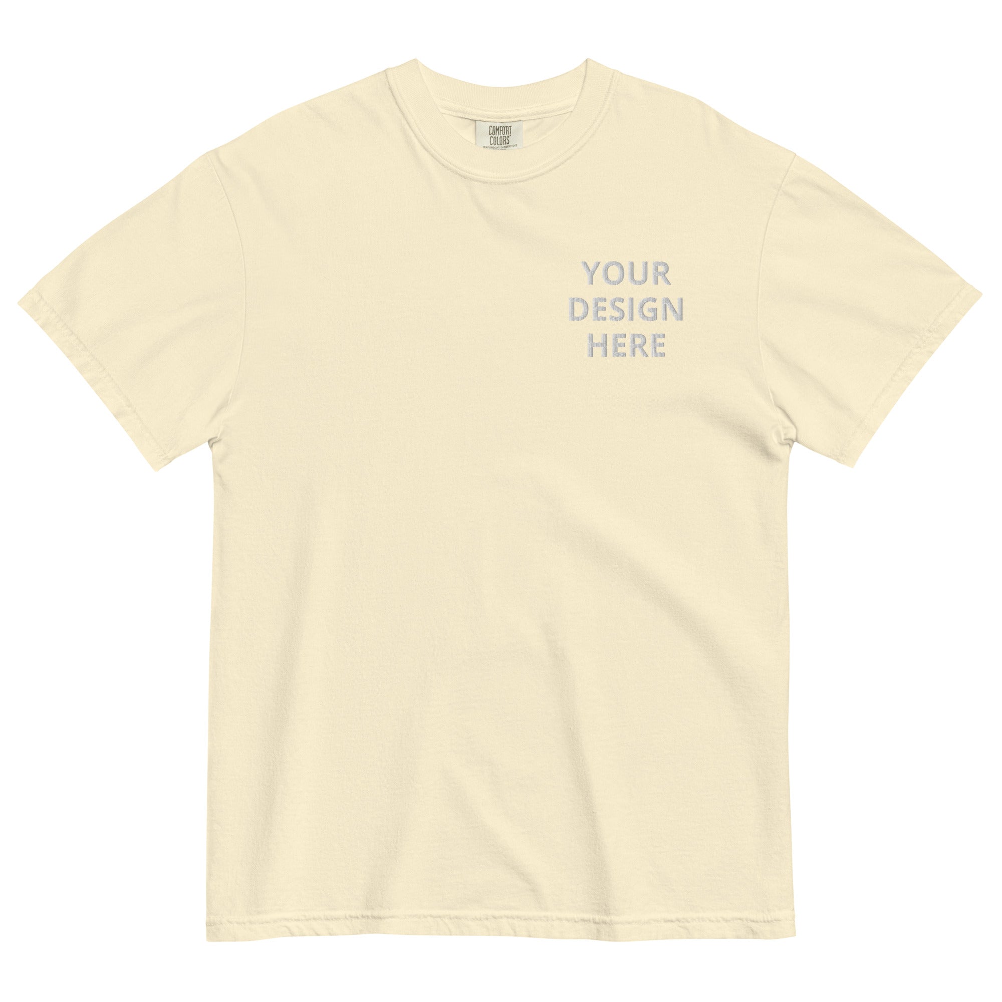 CUSTOM EMBROIDERED COMFORT COLORS T-SHIRT
