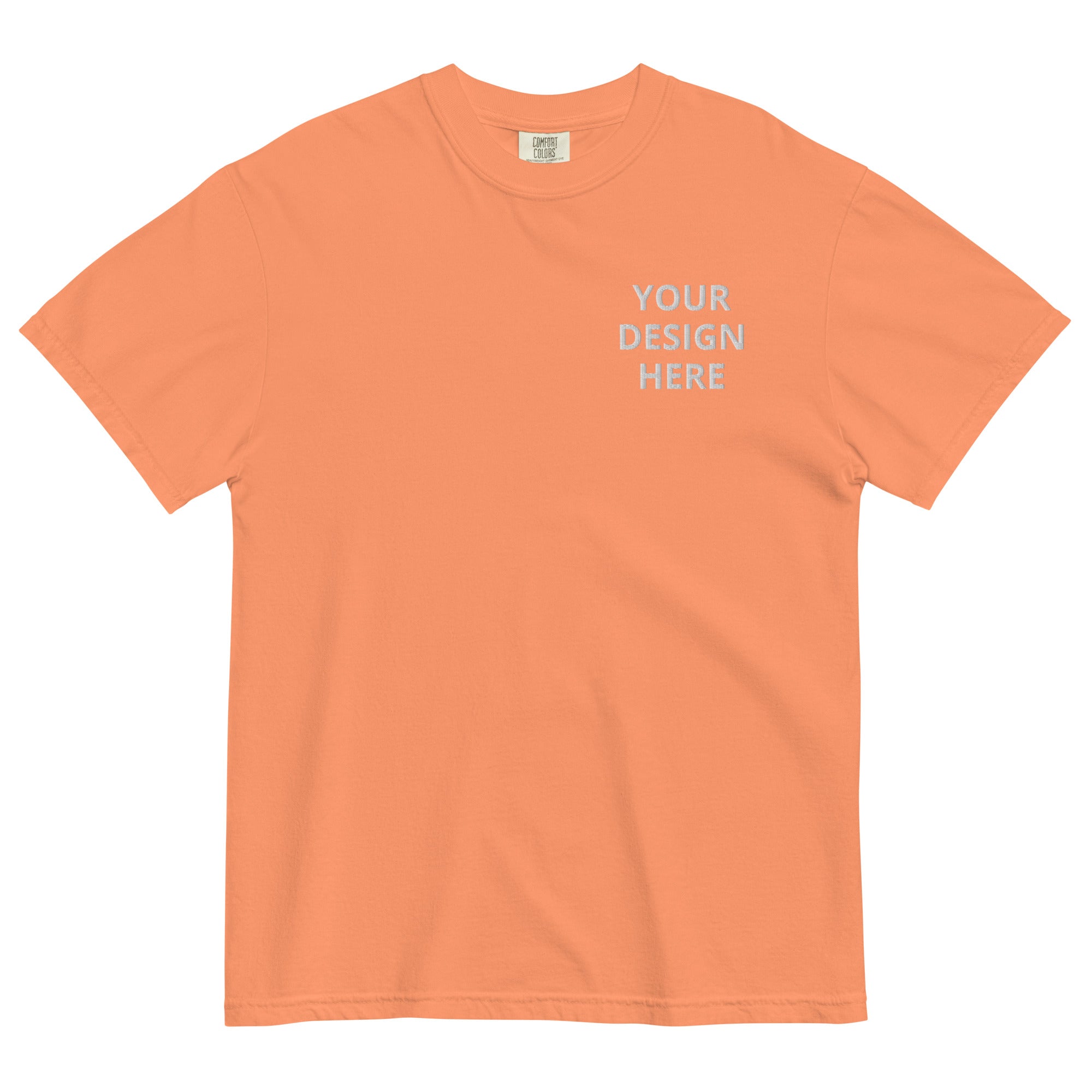 CUSTOM EMBROIDERED COMFORT COLORS T-SHIRT