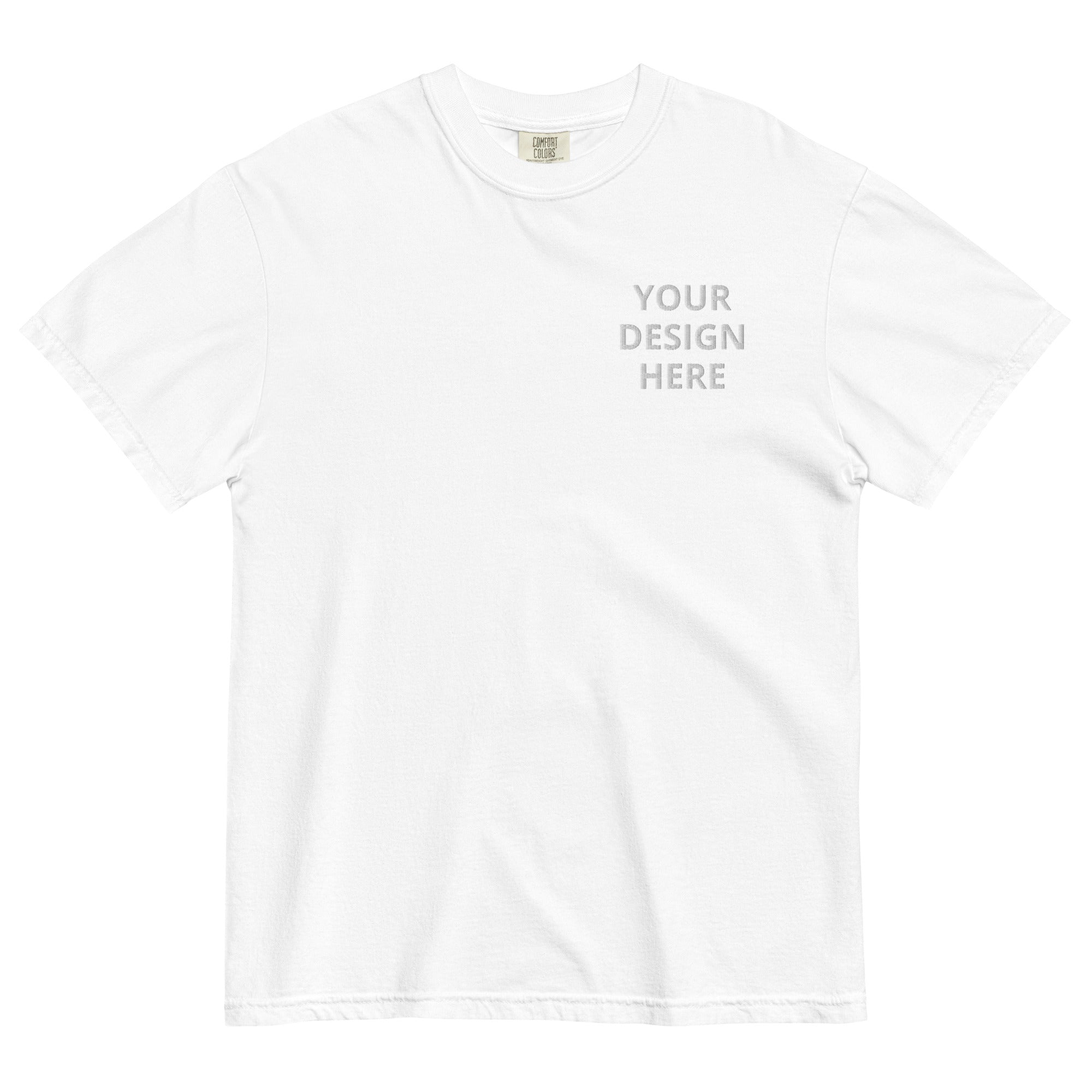 CUSTOM EMBROIDERED COMFORT COLORS T-SHIRT
