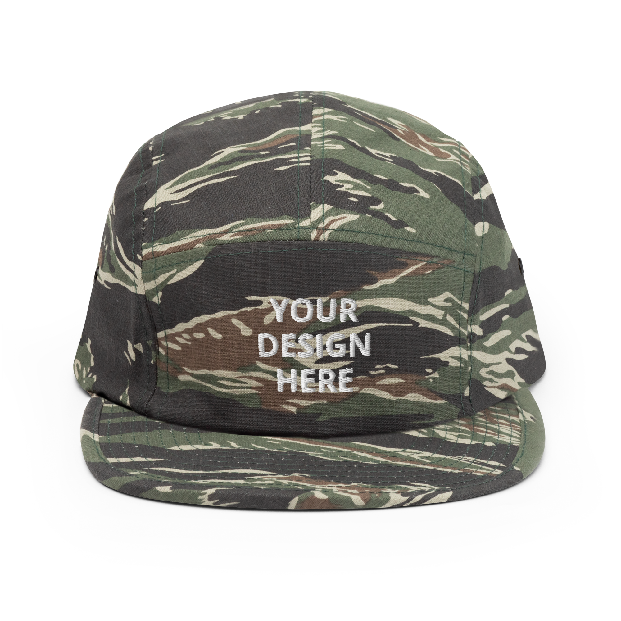 Custom Embroidered Five Panel Cap