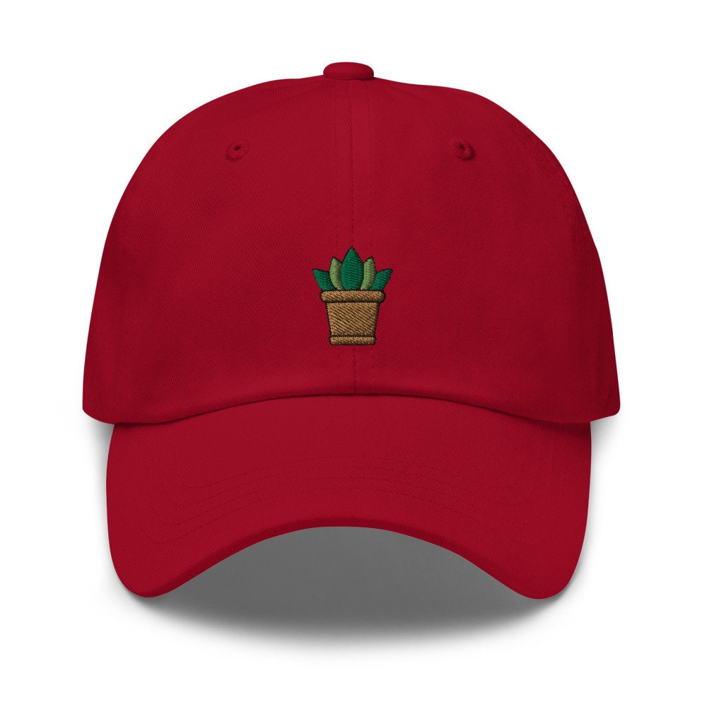 Succulent Plant Embroidered Dad Hat