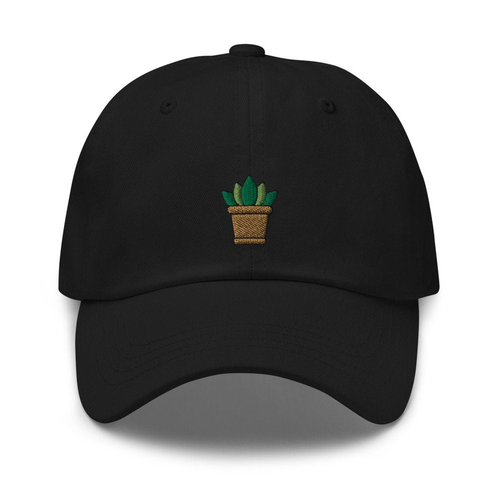 Succulent Plant Embroidered Dad Hat