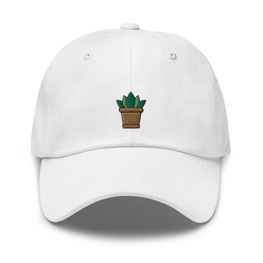 Succulent Plant Embroidered Dad Hat