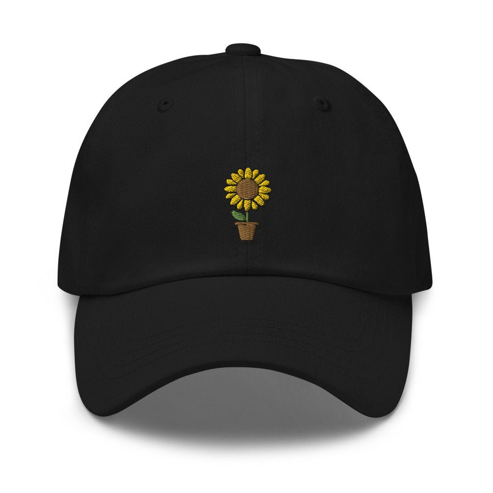 Sunflower Embroidered Dad Hat