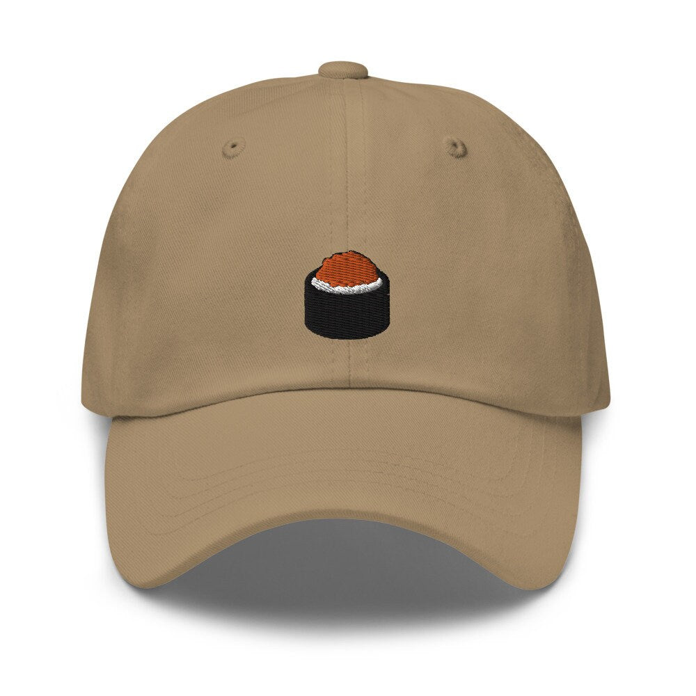 Sushi Roll Ikura Salmon Eggs Embroidered Dad Hat