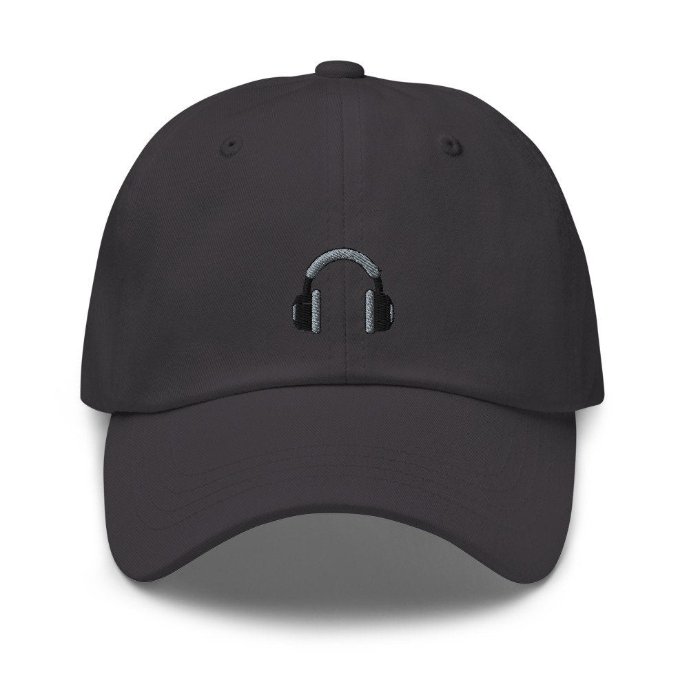 Dj Over-Ear Headphones Embroidered Dad Hat