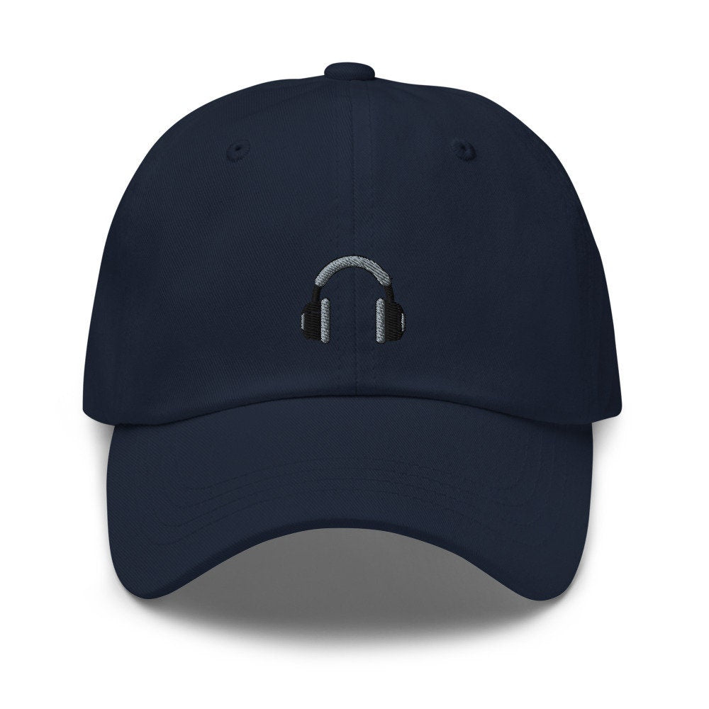 Dj Over-Ear Headphones Embroidered Dad Hat
