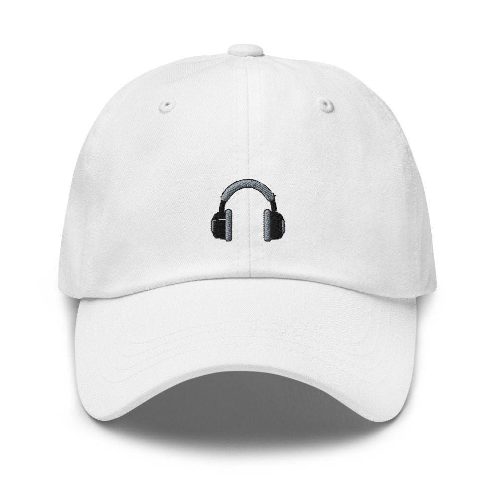 Dj Over-Ear Headphones Embroidered Dad Hat