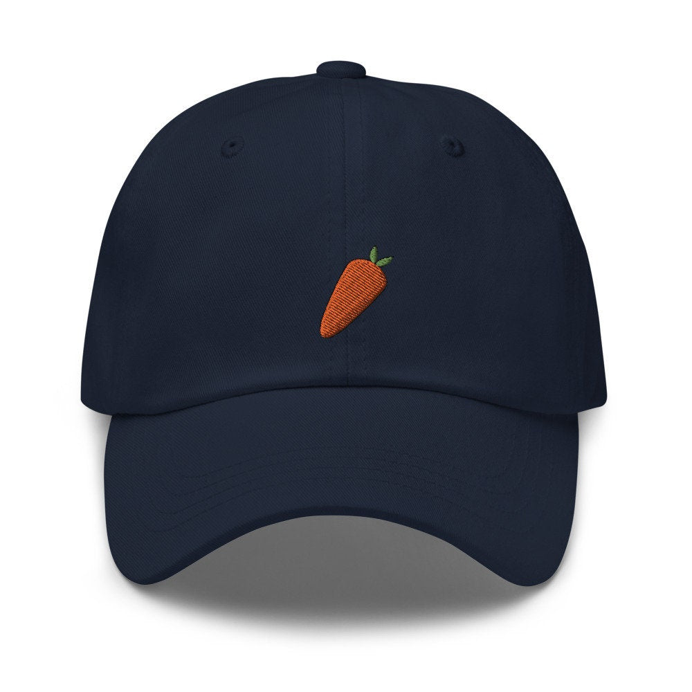 Carrot Vegetable Embroidered Dad Hat