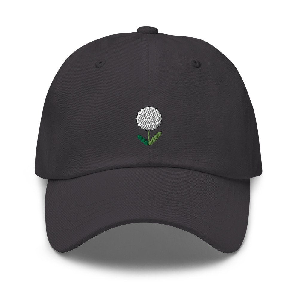 Dandelion Embroidered Dad Hat