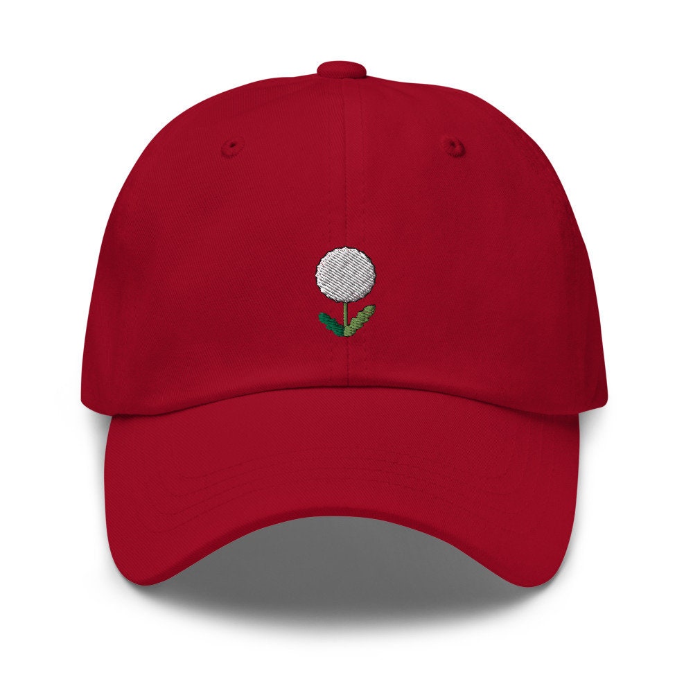 Dandelion Embroidered Dad Hat