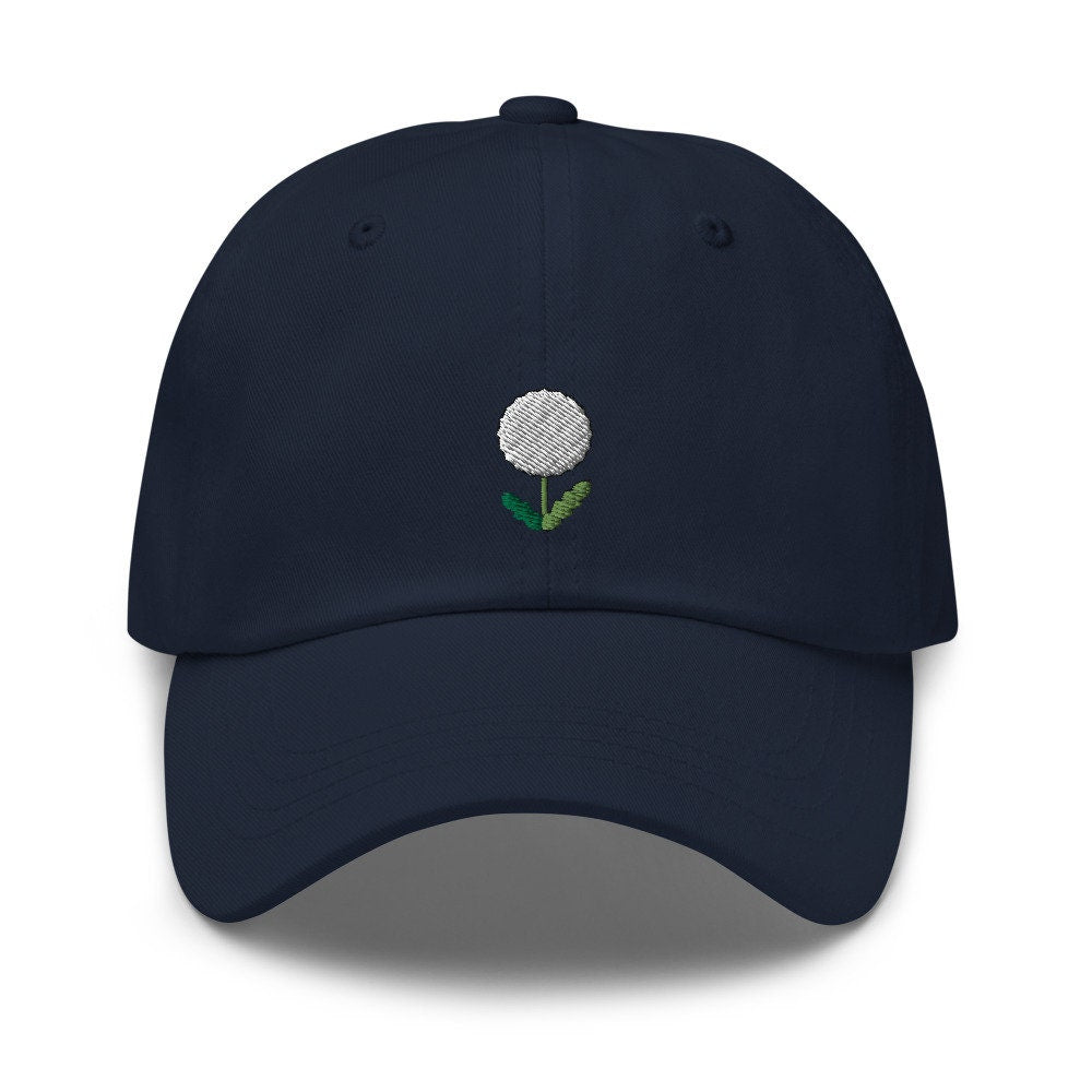 Dandelion Embroidered Dad Hat