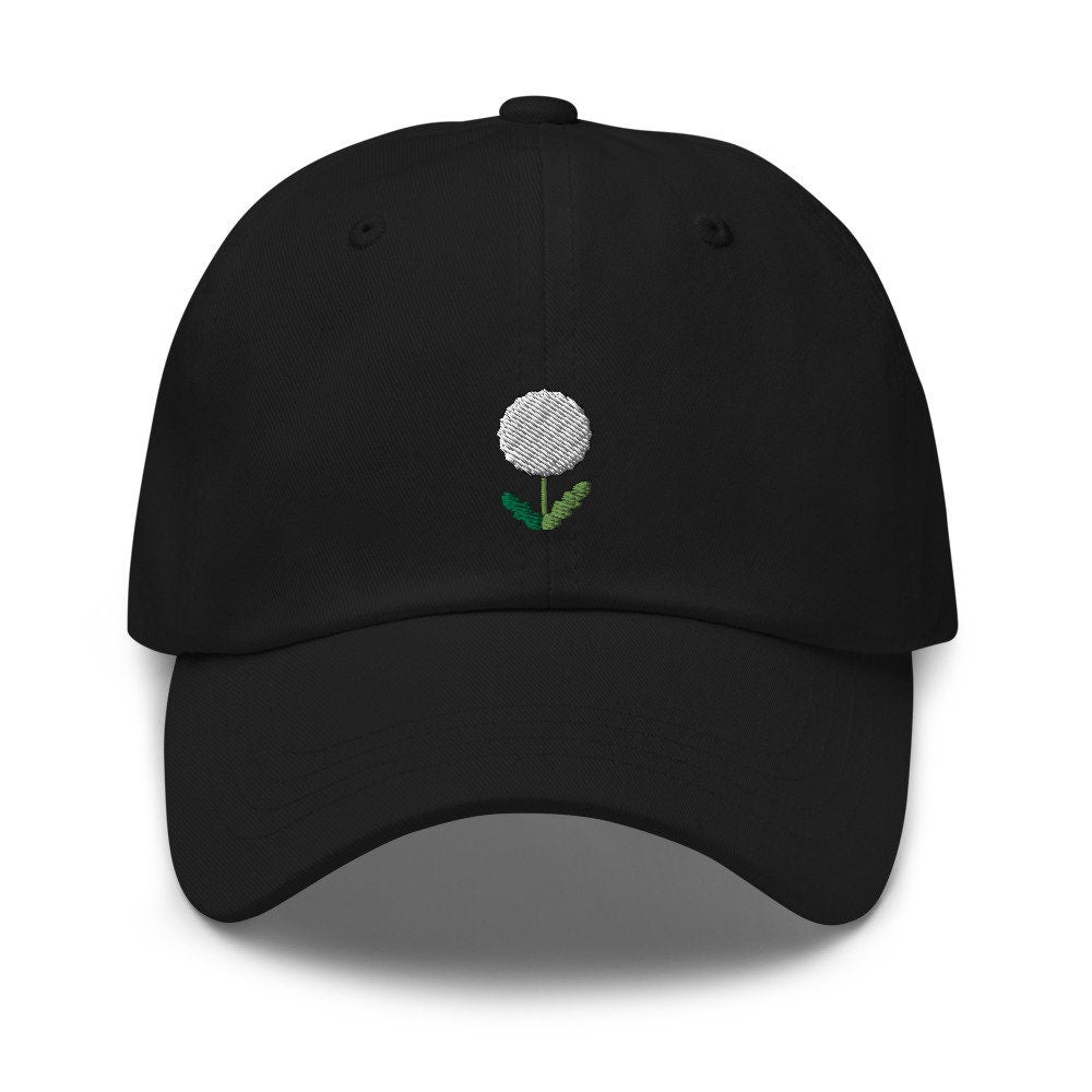 Dandelion Embroidered Dad Hat
