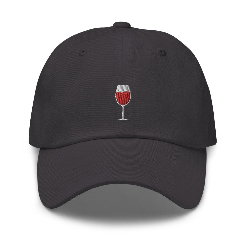 Wine Glass Embroidered Dad Hat