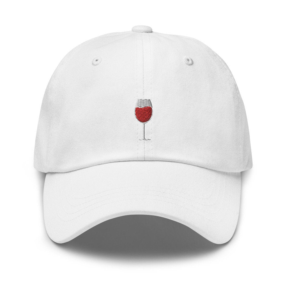 Wine Glass Embroidered Dad Hat