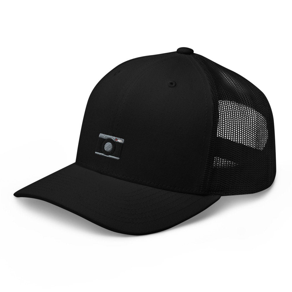 Digital Camera Embroidered Trucker Hat, Mesh Cap Gift