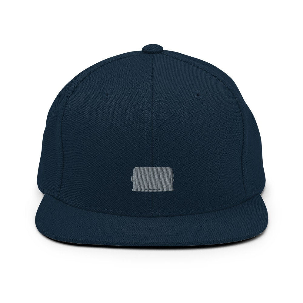 Toaster Embroidered Snapback Hat, Cap Gift, Embroidered Snapback Hat, Flat Bill Snapback