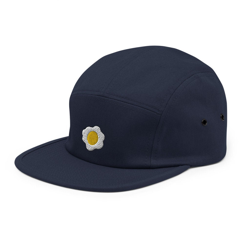 Sunny-Side Up Egg Embroidered Five Panel Cap, Hat Gift