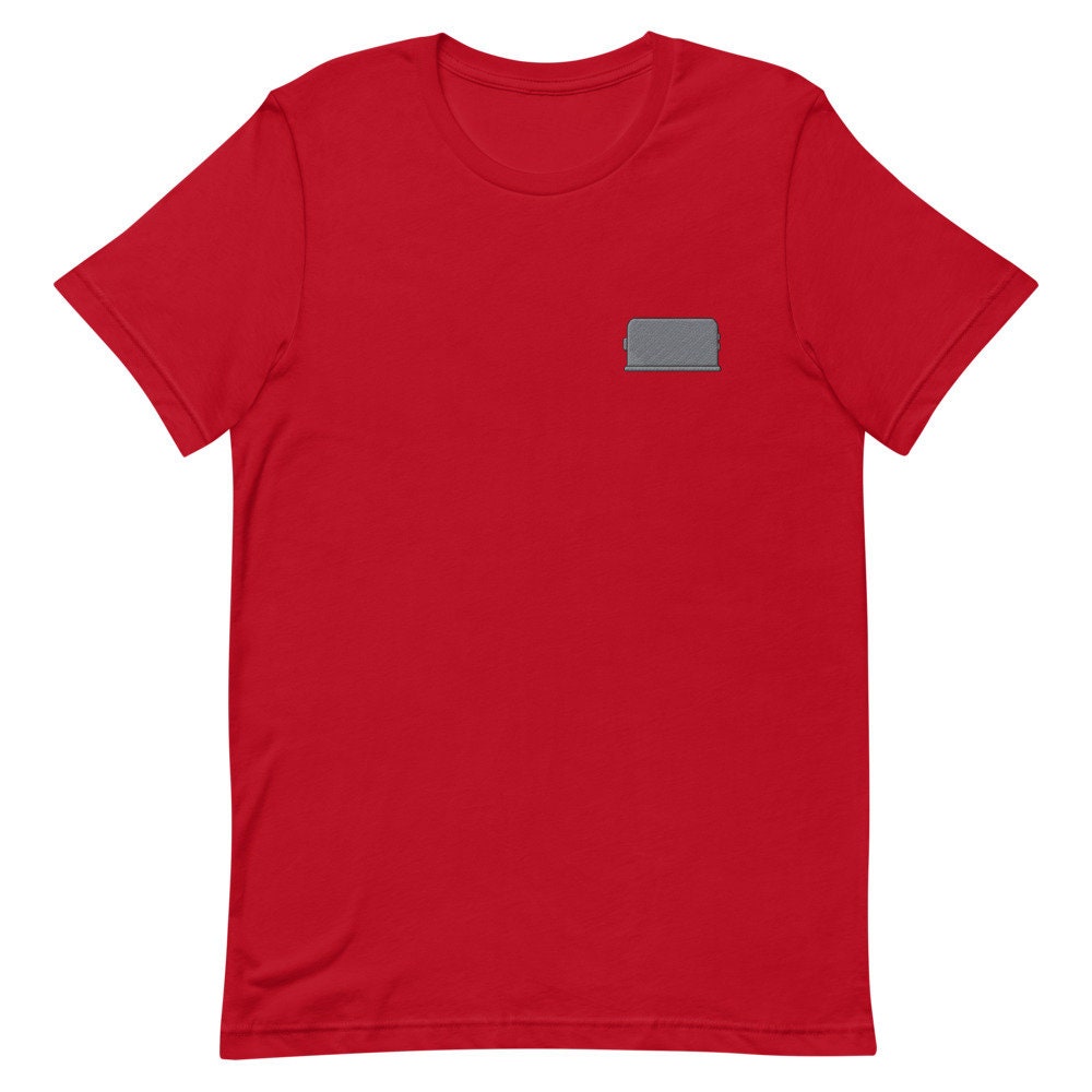 Toaster Embroidered Men's T-Shirt Gift for Boyfriend, Men's Short Sleeve Shirt - Multiple Colors