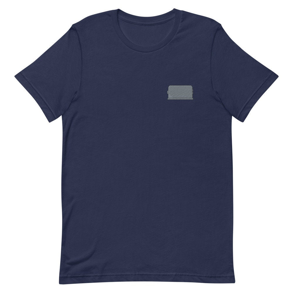 Toaster Embroidered Men's T-Shirt Gift for Boyfriend, Men's Short Sleeve Shirt - Multiple Colors