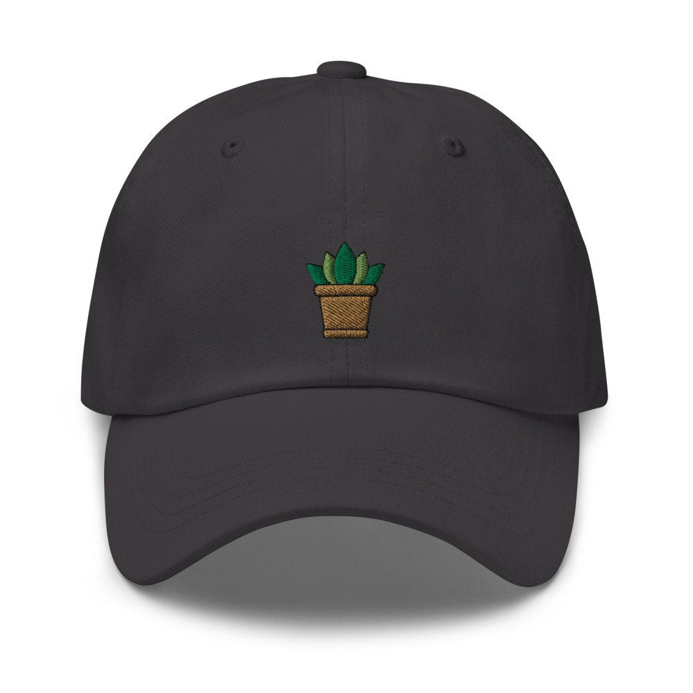 Succulent Plant Embroidered Dad Hat