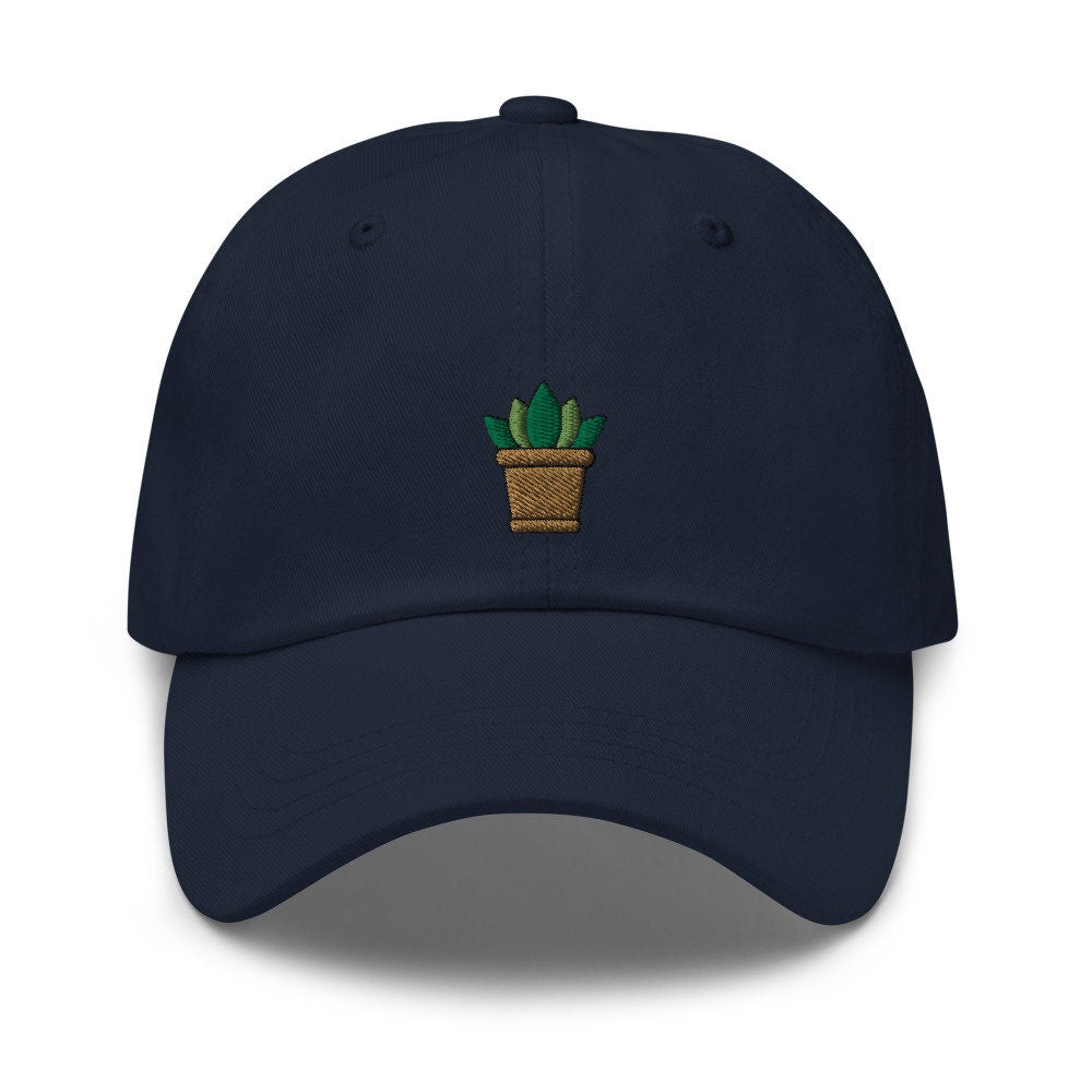 Succulent Plant Embroidered Dad Hat