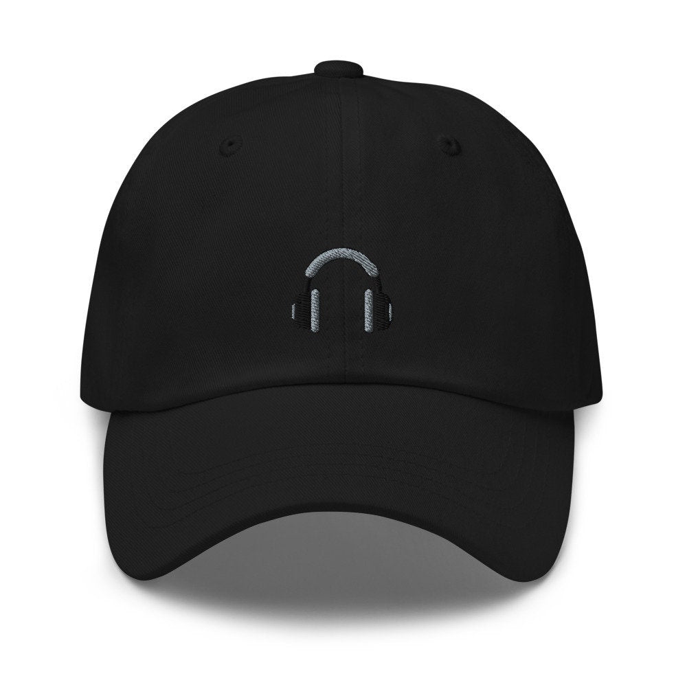 Dj Over-Ear Headphones Embroidered Dad Hat