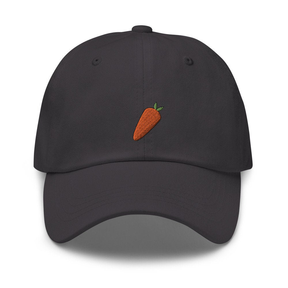 Carrot Vegetable Embroidered Dad Hat