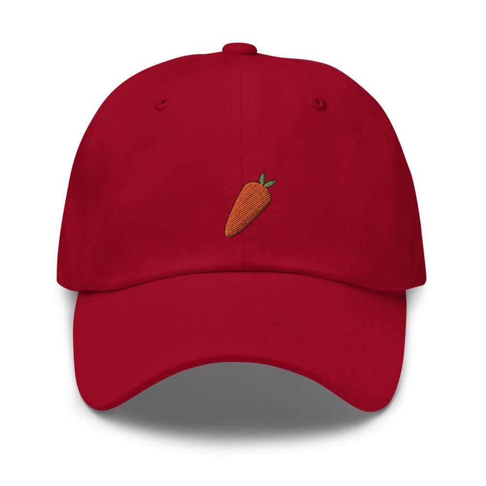 Carrot Vegetable Embroidered Dad Hat