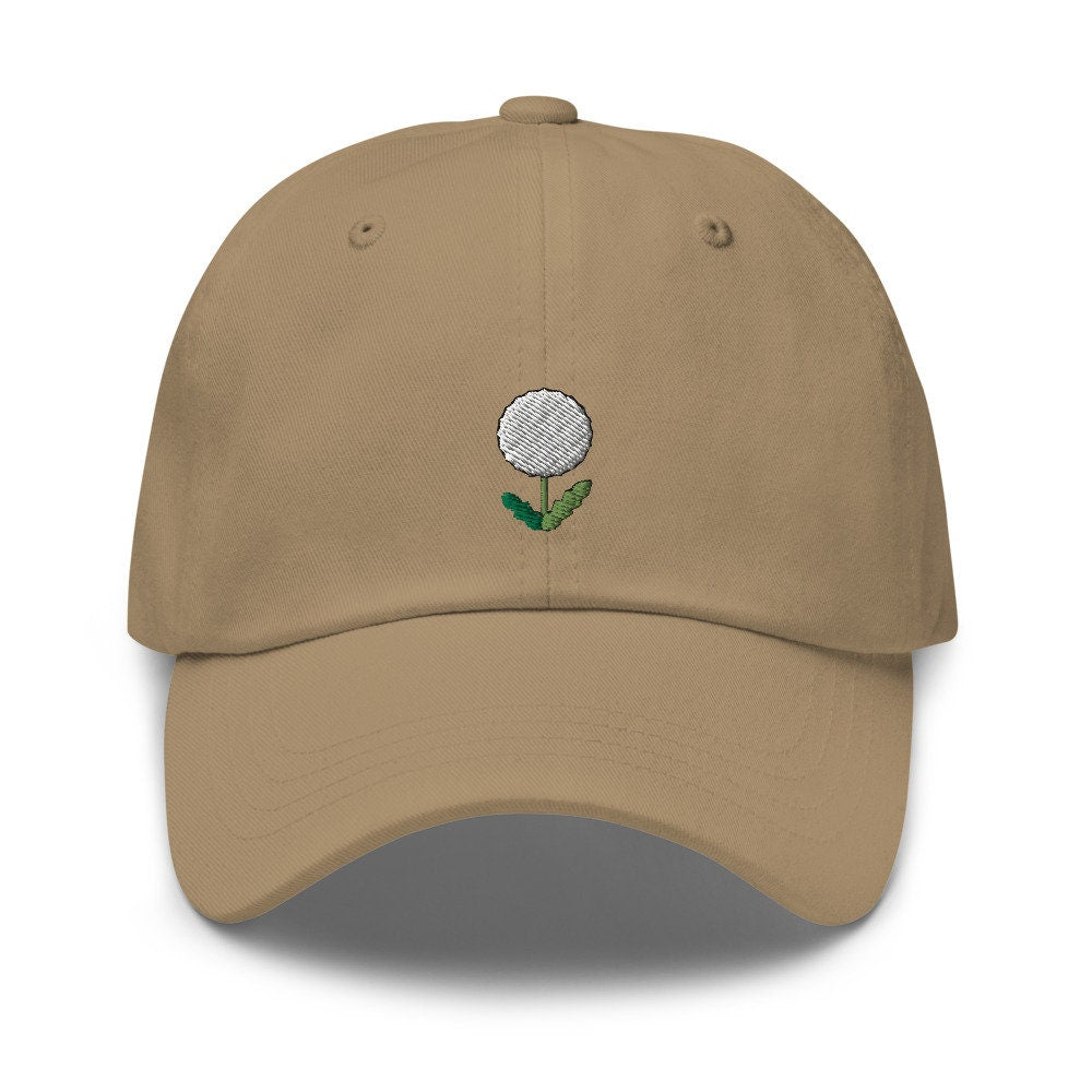 Dandelion Embroidered Dad Hat