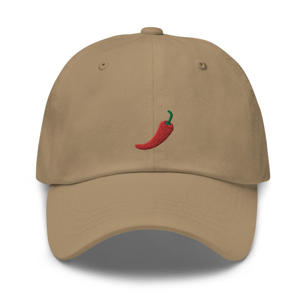 Spicy Red Hot Chili Pepper Embroidered Dad Hat
