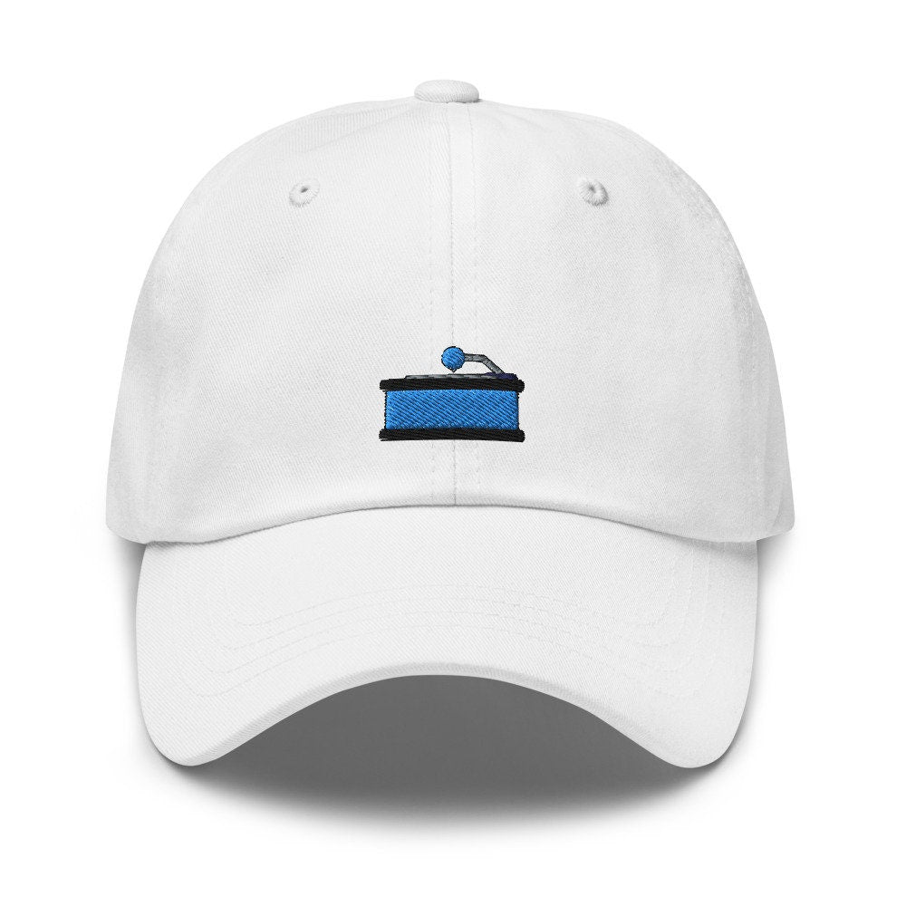 Record Player Embroidered Dad Hat