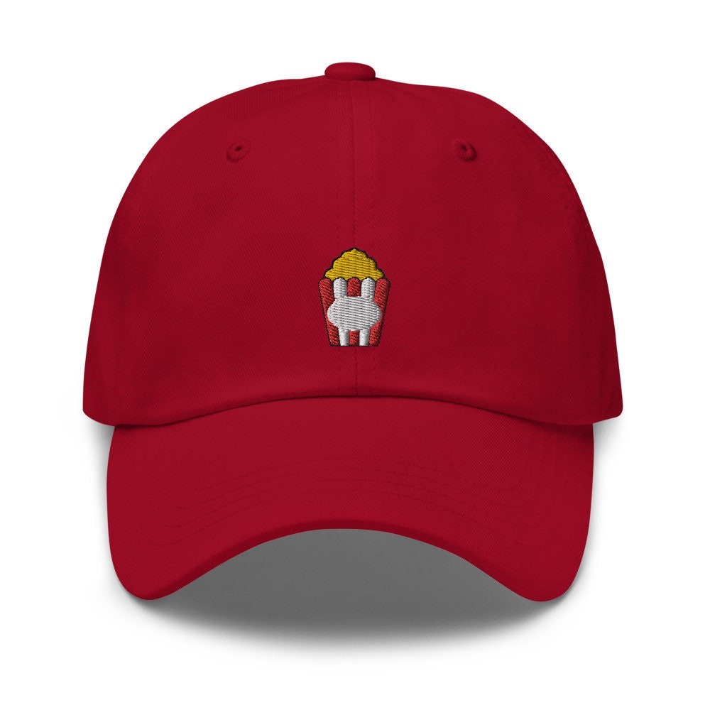 Popcorn Embroidered Dad Hat