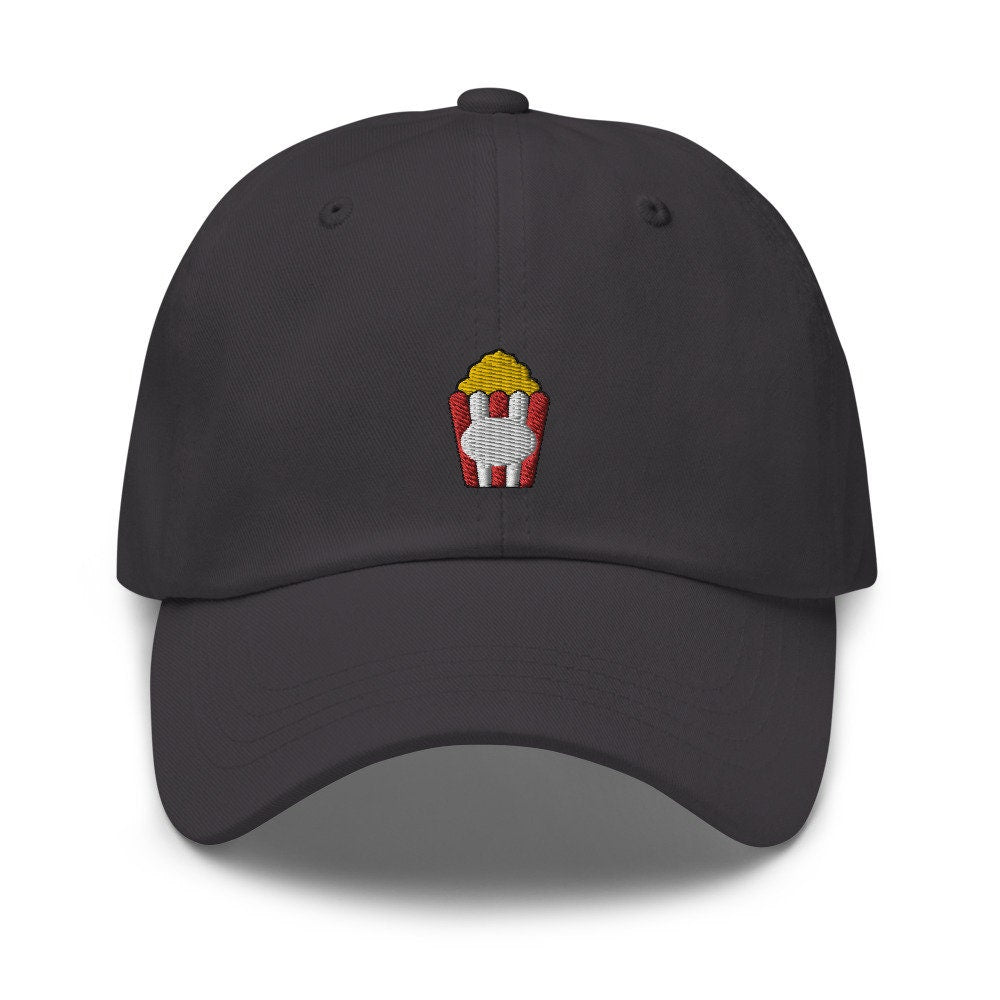 Popcorn Embroidered Dad Hat