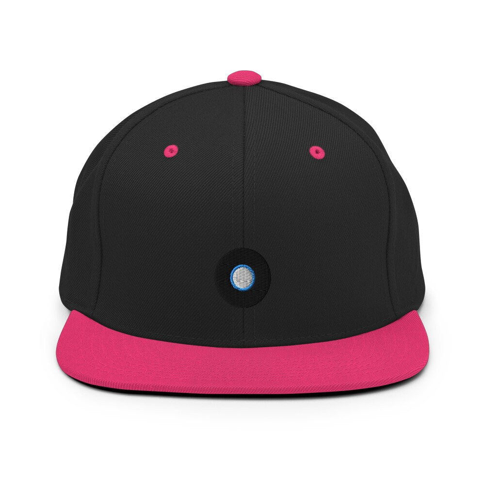 Vinyl Record Player Embroidered Snapback Hat, Cap Gift, Record Embroidered Snapback Hat, Flat Bill Snapback
