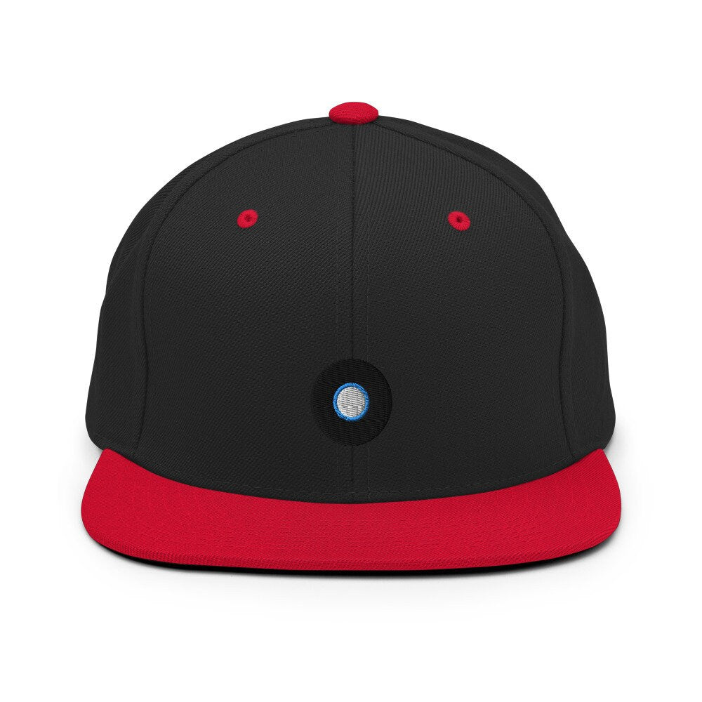 Vinyl Record Player Embroidered Snapback Hat, Cap Gift, Record Embroidered Snapback Hat, Flat Bill Snapback
