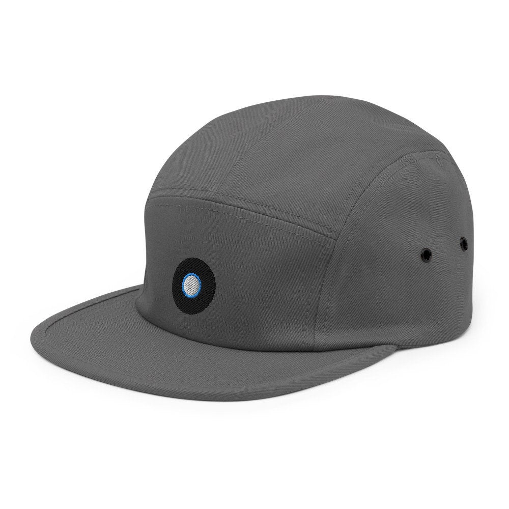 Vinyl Record Embroidered Five Panel Cap, Hat Gift
