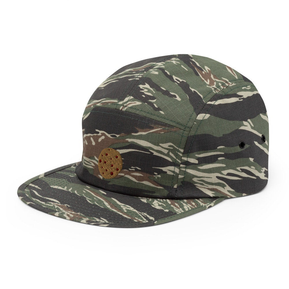 Chocolate Chip Cookie Embroidered Five Panel Cap, Hat Gift