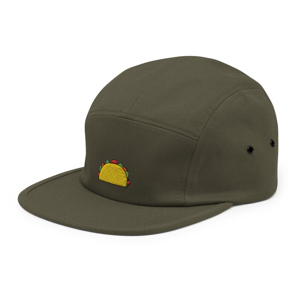 Taco Embroidered Five Panel Cap, Hat Gift