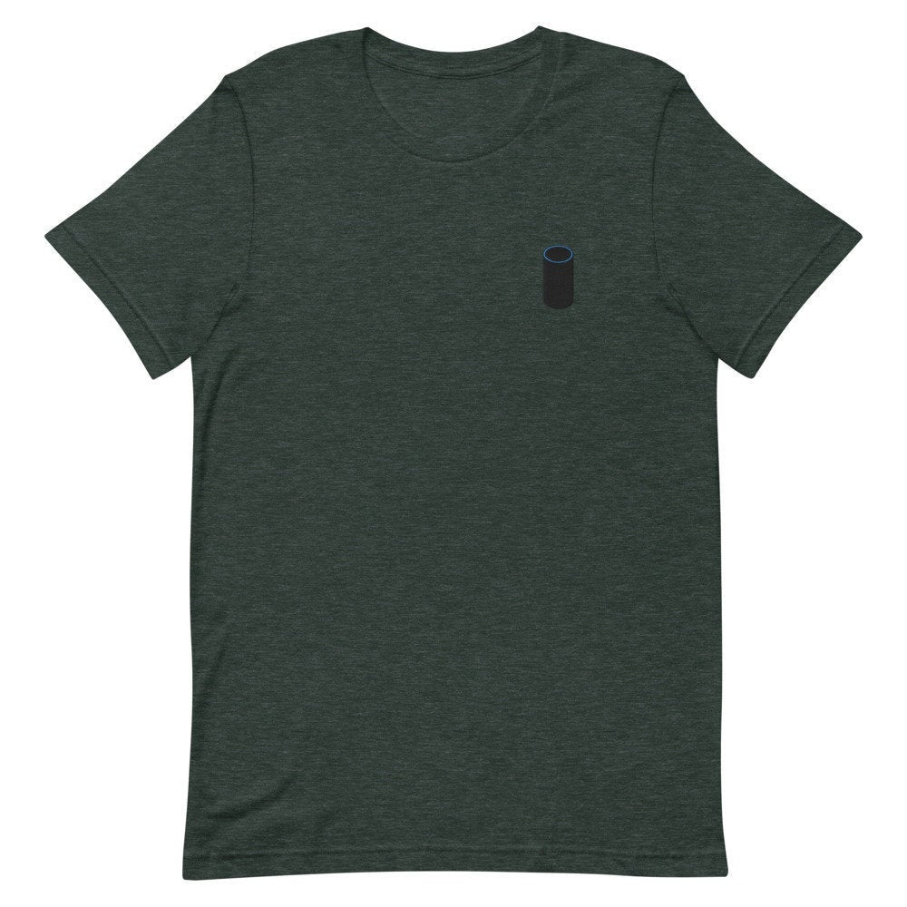 Smart Speaker Embroidered Men's T-Shirt Gift for Boyfriend, Men's Short Sleeve Shirt - Multiple Colors
