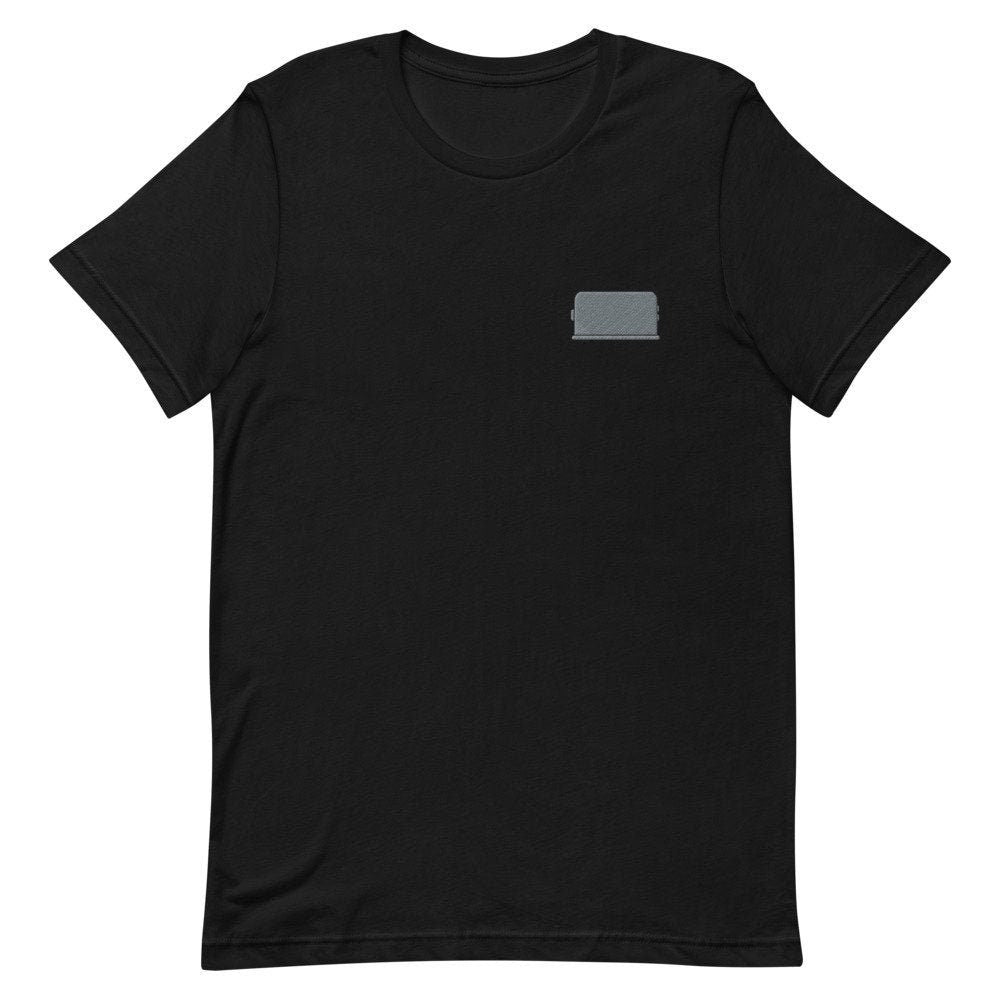 Toaster Embroidered Men's T-Shirt Gift for Boyfriend, Men's Short Sleeve Shirt - Multiple Colors