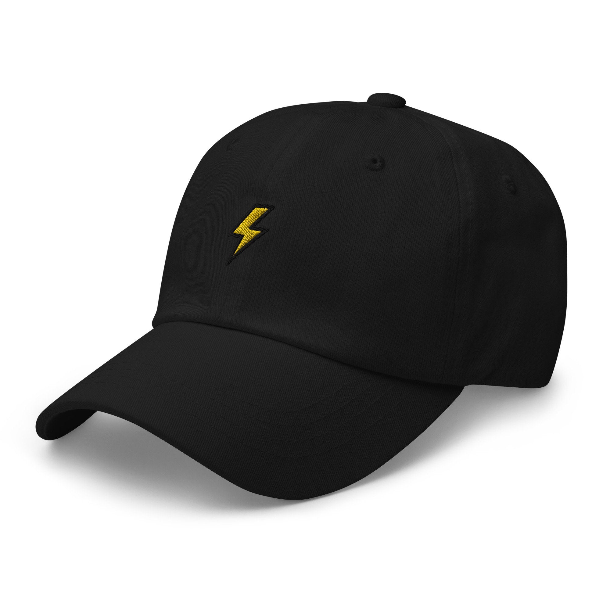 Lightning Bolt Strike Embroidered Dad Hat