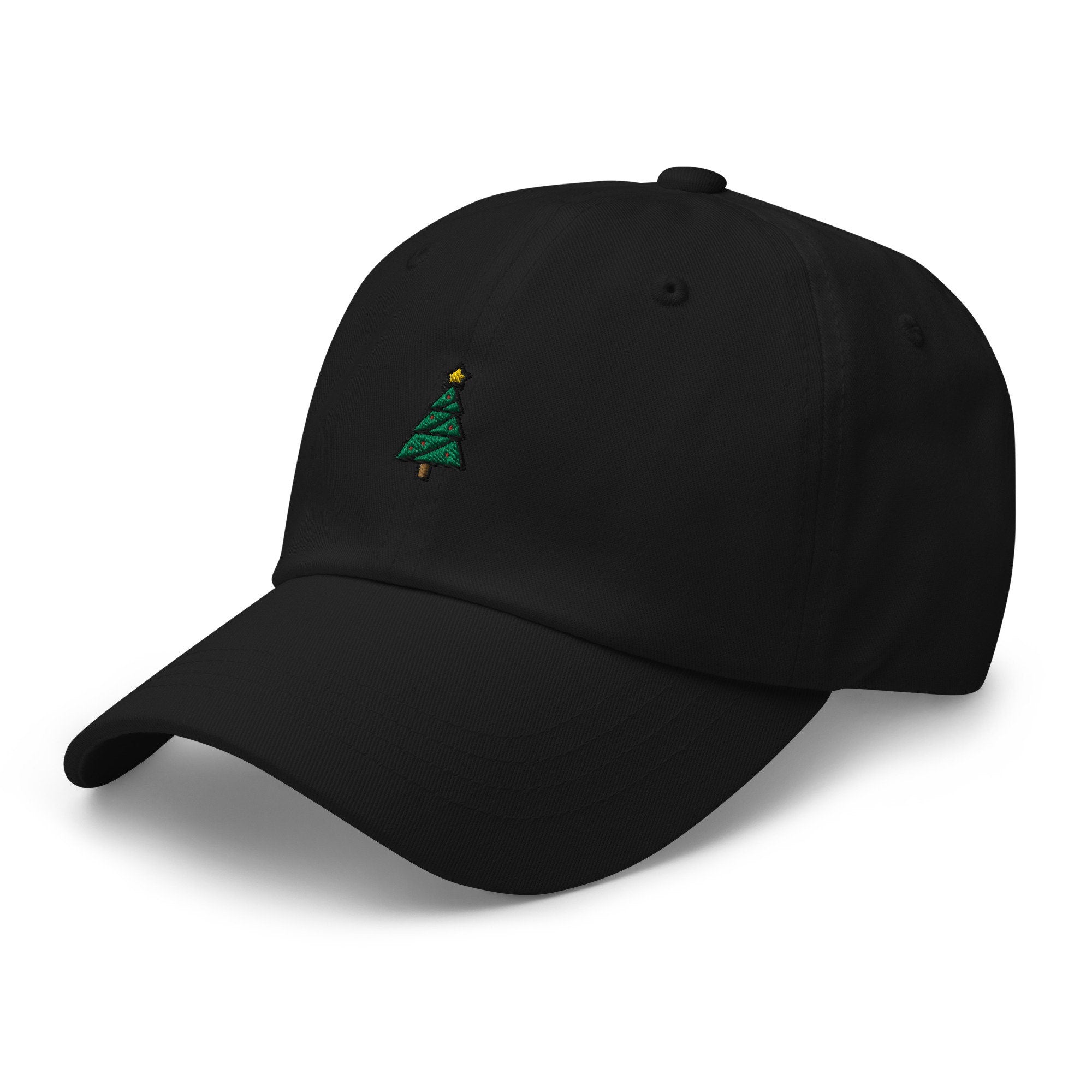 Christmas Tree Icon Emoji Holiday Embroidered Dad Hat