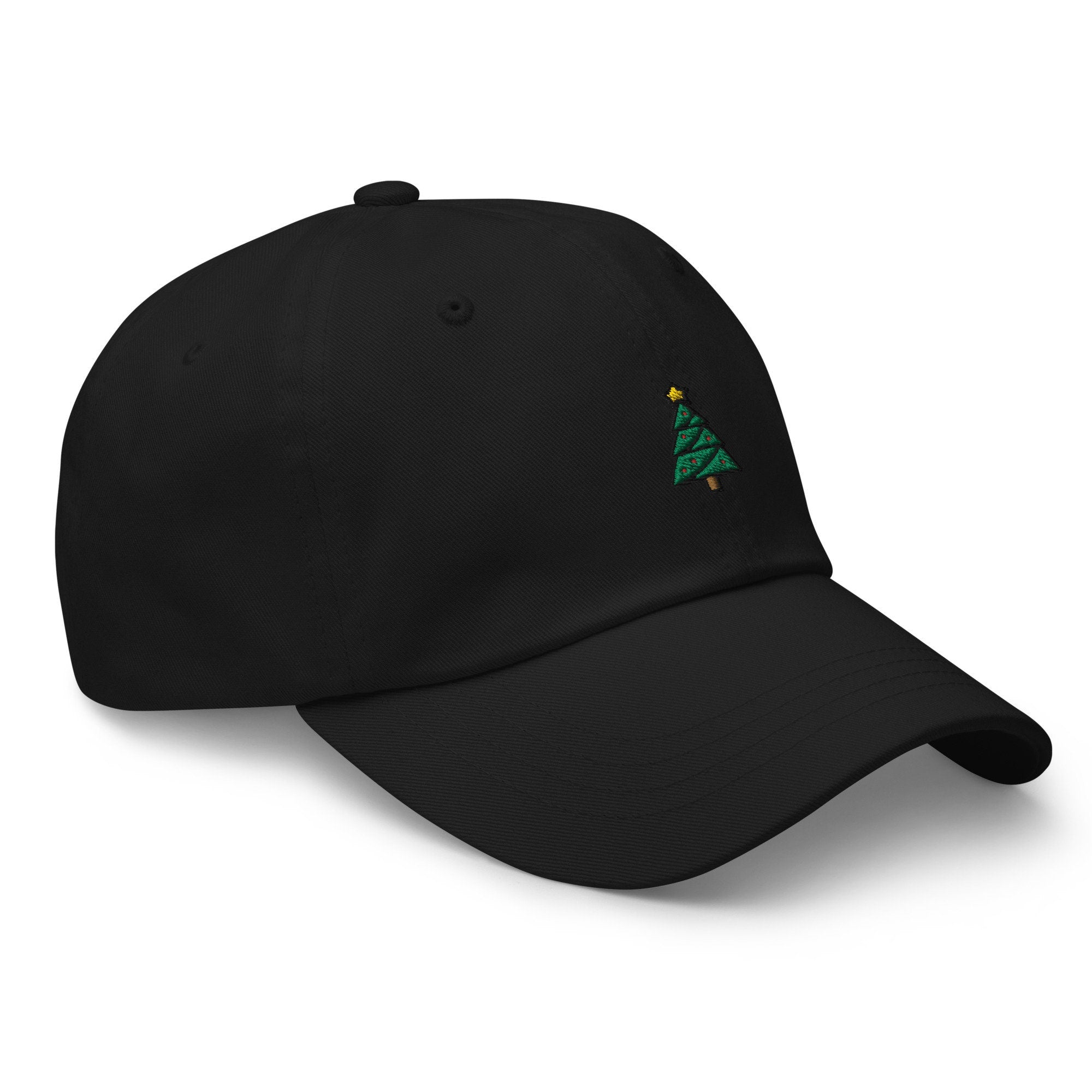 Christmas Tree Icon Emoji Holiday Embroidered Dad Hat