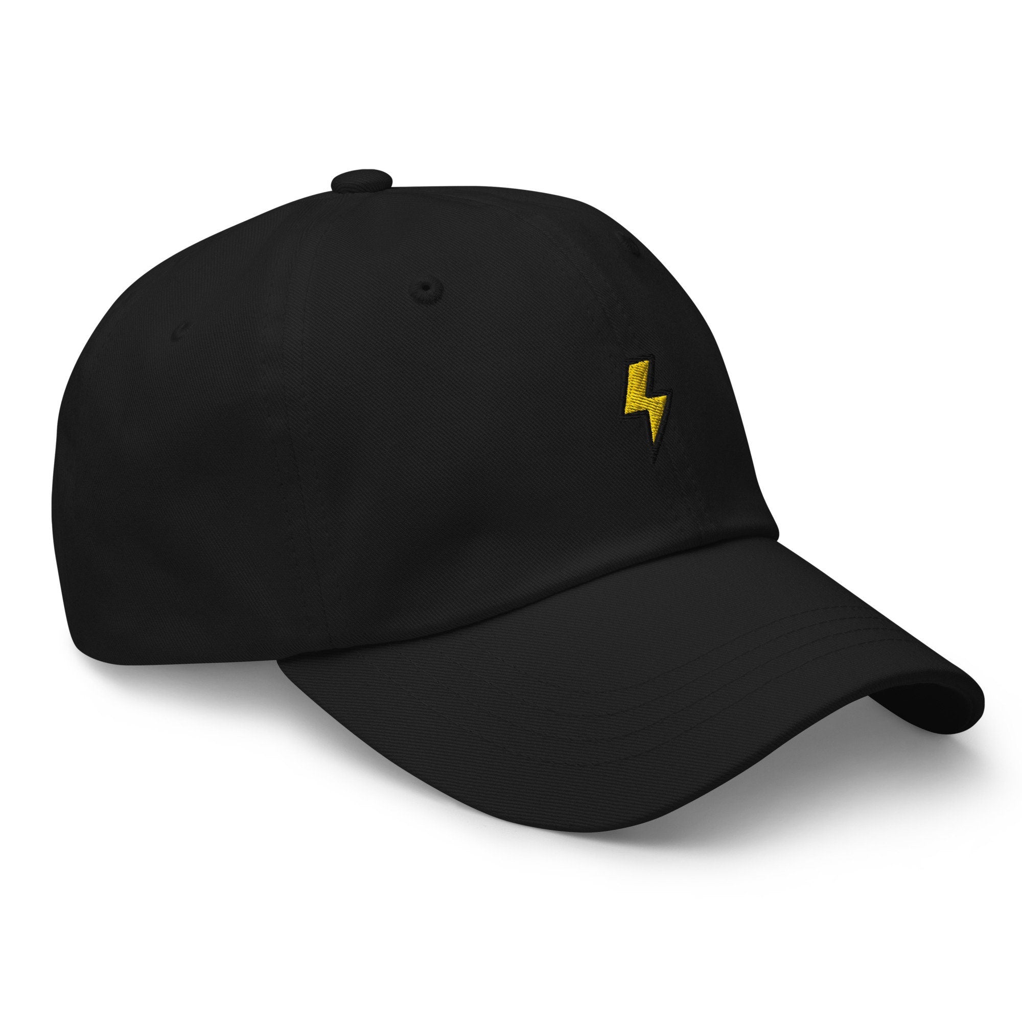 Lightning Bolt Strike Embroidered Dad Hat