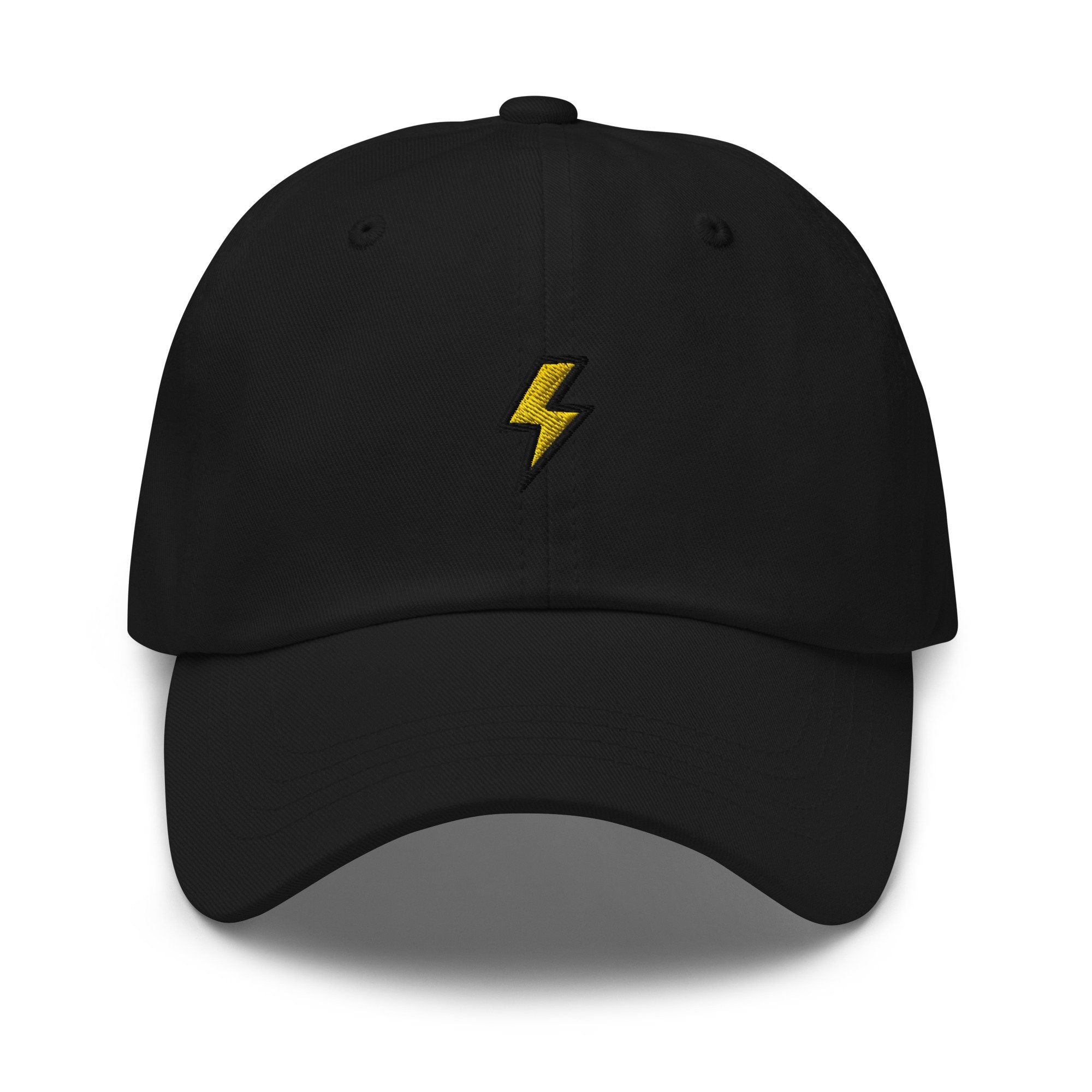 Lightning Bolt Strike Embroidered Dad Hat
