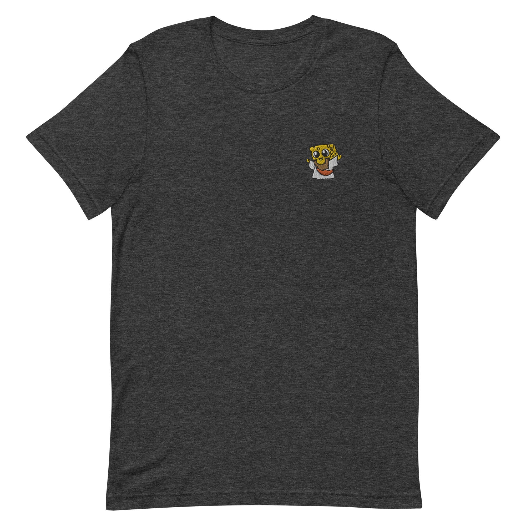 Cheesus Embroidered Men's T-Shirt Gift for Boyfriend, Men's Short Sleeve Shirt - Multiple Colors