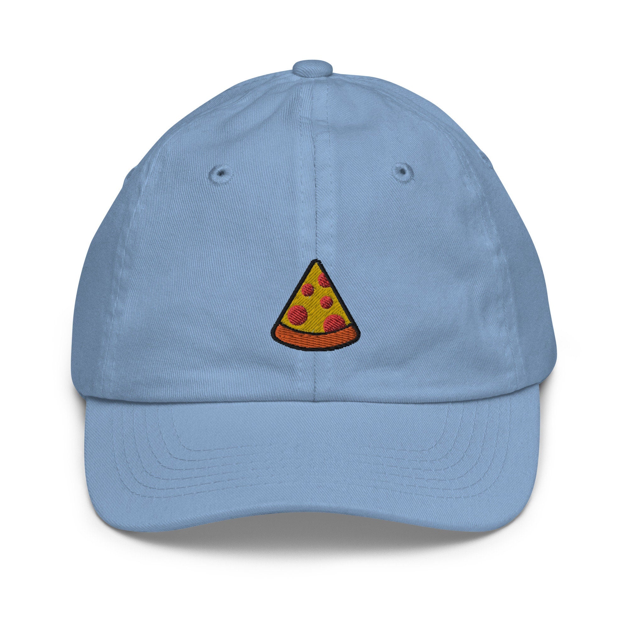 Kids Pizza Slice Youth Baseball Cap, Embroidered Kids Hat, Childrens Hat Gift - Multiple Colors